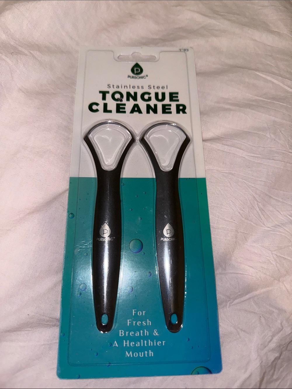 Stainless Steel Tongue Cleaner - Black (2 Pack)